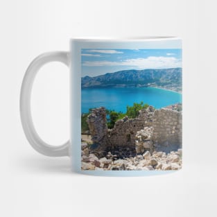 Baska Citadel Ruins, Krk Island, Croatia Mug